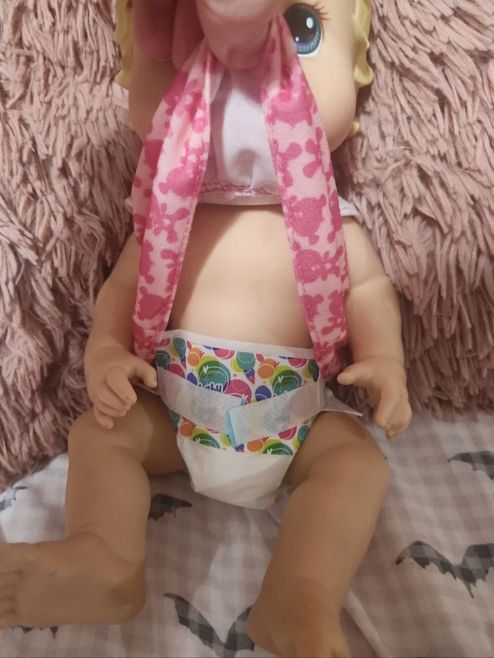 Hasbro Baby Alive Make Me Better baby doll with blonde hair